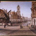 34.PORT DE BRUXELLES, place de la Grue et ancien bassin Ste Catherine, STROOBANT F.